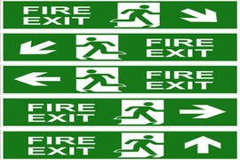 Emergency Exit Sign Boards Supplier